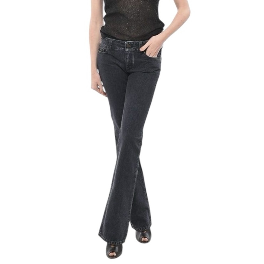 Stella Mc Cartney Washed Black Low Rise Straight jeans 28